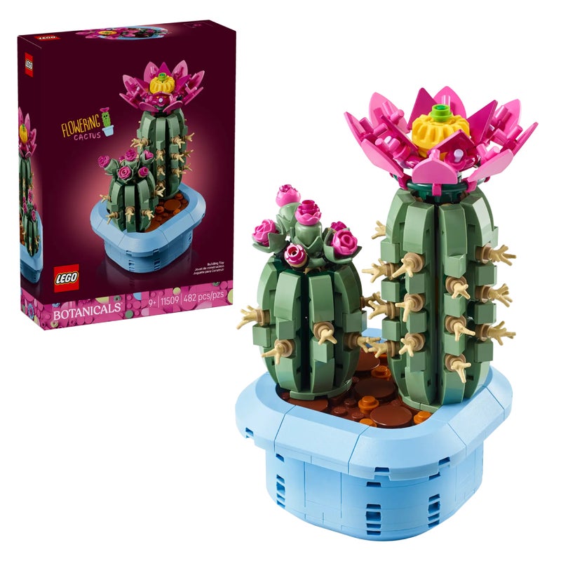 LEGO Botanicals Flowering Cactus 11509 Building Toy Set (482 Pieces) - Image 1